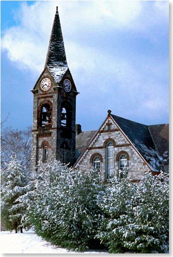 Old Chapel in snow