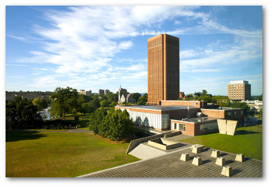 Library viewed from Campus Center